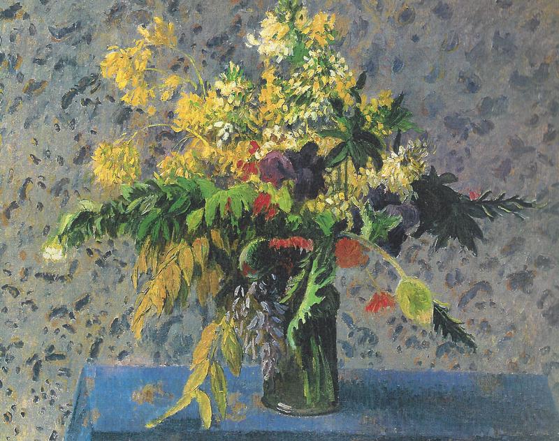 Camille Pissarro, BOUQUET DE FLEURS; IRIS, COQUELICOTS ET FLEURS DE CHOUX